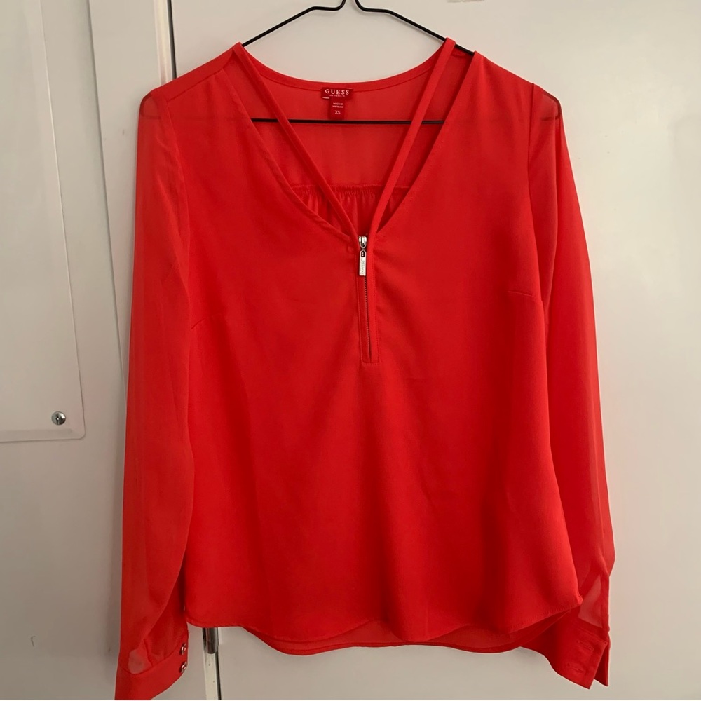GUESS Zip Blouse - Picture 4 of 14